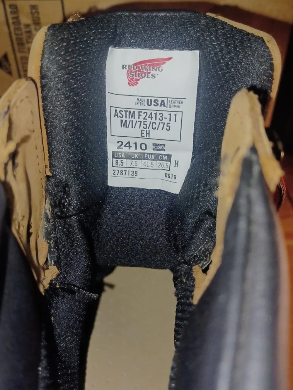 Red Wing 2410 Waterproof Boots (Composite/Non-Metallic Safety Toe) (USA) 8.5